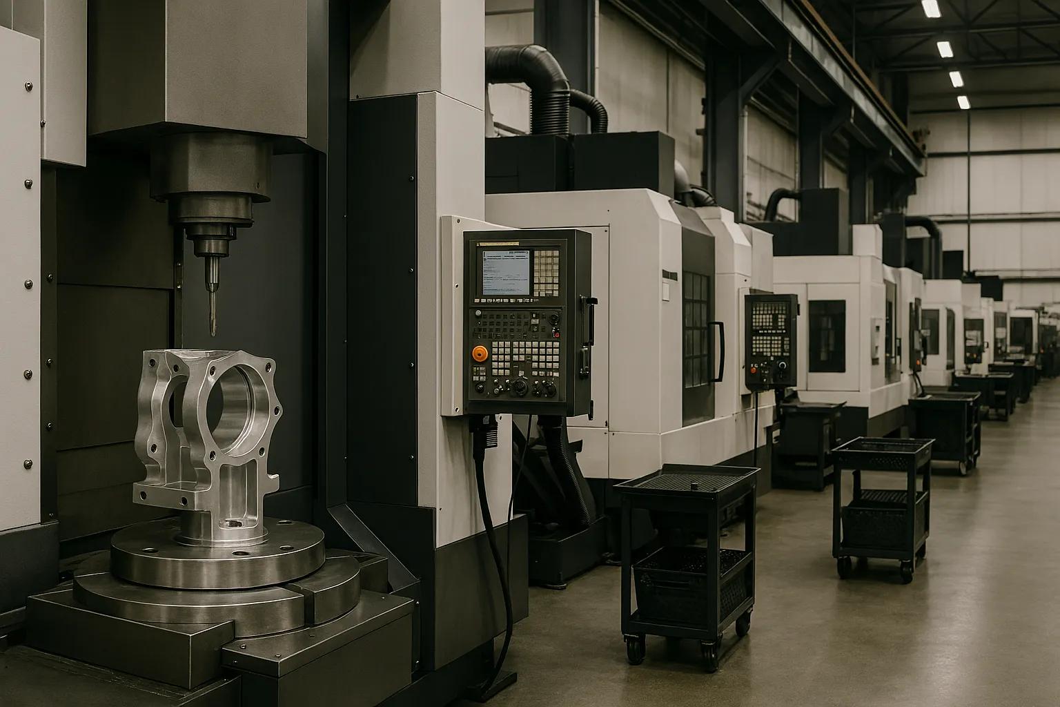 CNC machining workshop at Haboray